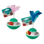 Pet Cat Toy with Ball and Feather